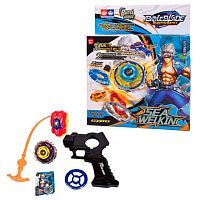 Игра настольная Junfa Волчок "Battle blade" с пусковым устройством, 8 видов в коллекции, 19,5х23х5 см