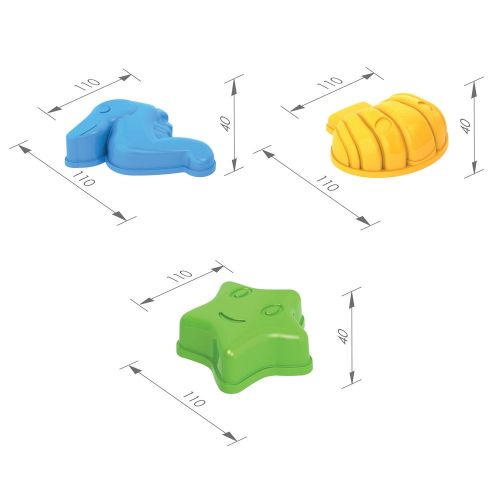 Набор формочек для песочницы Морской микс фото 3