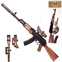 Оружие игровое ABtoys Боевая сила Автомат с 2 съемными прицелами 43х10х3 см свет звук