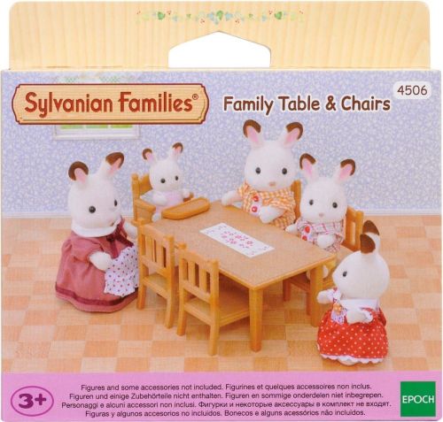 Набор мебели Sylvanian Families Обеденный стол с 5-ю стульями 4506 фото 4