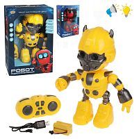 Робот р/у, свет, звук, в комплекте: аккум., USB шнур, эл.пит.АА*2шт.не вх.в комплект, коробка
