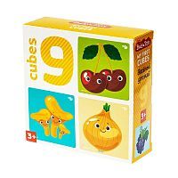 Десятое королевство Кубики Baby Toys Веселый урожай 9 шт
