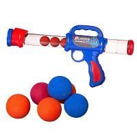 Бластер 38х18 см Junfa с мягкими шариками сине-красный WA-16649