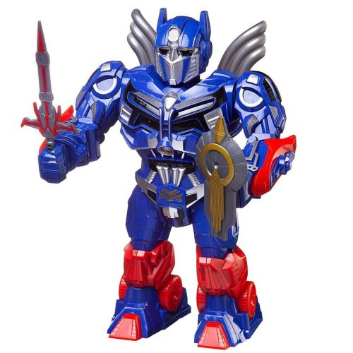 Робот Junfa Deformation Robot, синий, движение, свет, звук фото 2