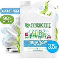 Гель-бальзам для мытья посуды SYNERGETIC биоразлагаемый PURE 0% 3,5 л