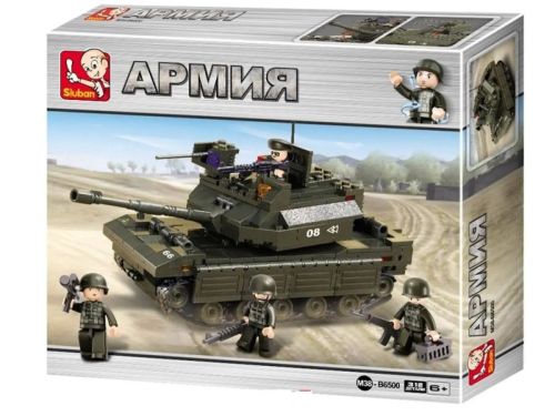 Конструктор Sluban Армия Танк 312 деталей фото 2