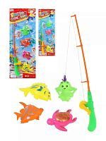 Магнитная рыбалка 4 фигурки и удочка в ассортименте 575-104