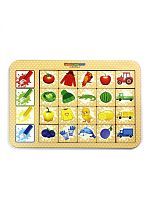 Развивающий набор Woodlandtoys Досочки Ассоциации 28,5*19,5*0,6 см