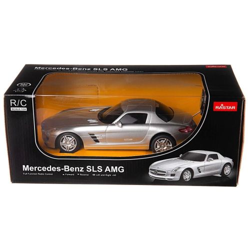 Машина р/у 1:24 Mercedes SLS AMG, цвет серебряный 40MHZ фото 6