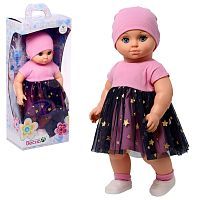 Кукла-пупс Весна в розовом платье и юбочке Звездное небо В3962