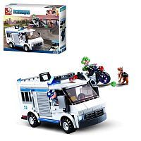 Конструктор Sluban Полиция Полицейский автобус для перевозки преступликов, 117 деталей