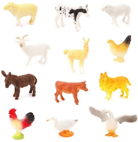 Набор домашних животных Farm animal, 8-12см, 12шт.
