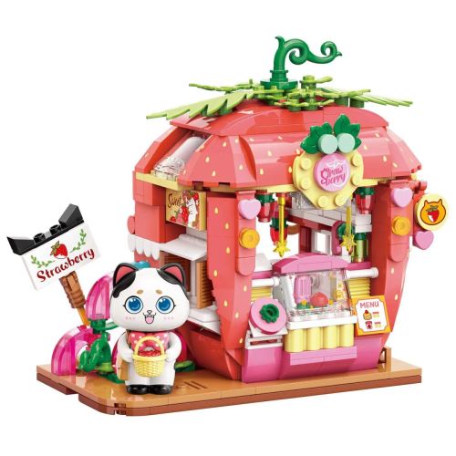 Конструктор Keeppley серия Lovely Street Магазин-клубничка, 350 деталей фото 4