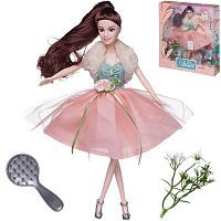 Кукла Junfa Atinil Летний день в платье с воздушной юбкой, 28см, шатенка