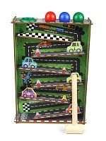 Развивающая игрушка Woodlandtoys Стучалка Горки Автодром 29*20,5