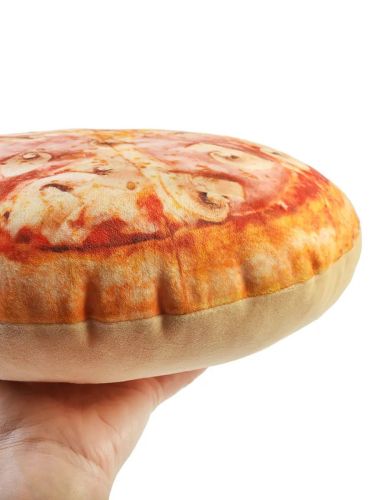 Мягкая игрушка СмолТойс Пицца круглая 35 см фото 3