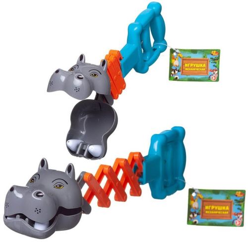 игрушка abtoys зубастики бегемот, выдвижная 20 см Игрушка ABtoys Зубастики Бегемот, выдвижная 20 см