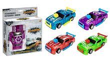 Машинка 1:32, разбивающаяся, инерционная, 4 цвета в ассортименте
