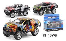 Машинка Junfa Джип граффити1:32 металлический с открывающимися дверцами инерционный