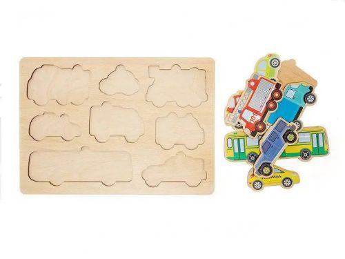 Игра развивающая деревянная Автомобили (30х21см) фото 4