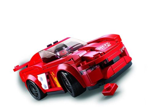 Конструктор Sluban Автоклуб Спортивная машина красная 163 детали фото 2