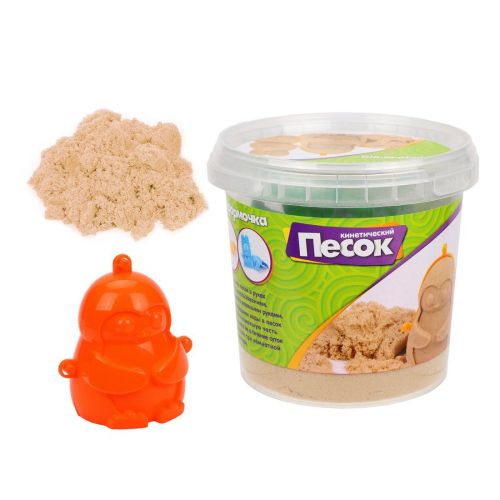 Кинетический песок 0,5 кг, цвет Классический, 3D формочка