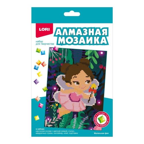 Алмазная мозаика 15х20 см Маленькая фея (частичное заполнение)