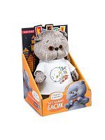 BUDI BASA Кот Басик в футболке с принтом Вот это кот 19см