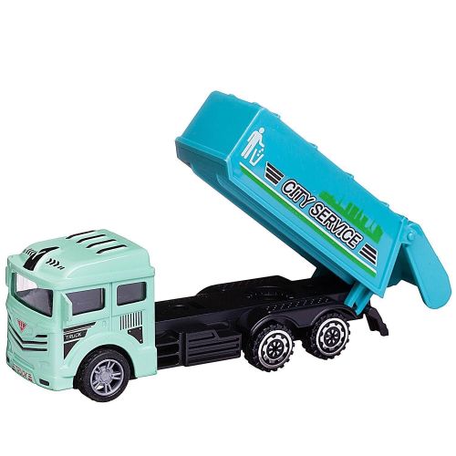 машинка junfa спецтехника мусоровоз инерционная металлическая фото 2 Машинка Junfa Спецтехника Мусоровоз инерционная металлическая фото 2