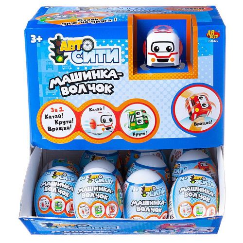 Машинка-волчок ABtoys АвтоСити в яйце, 6 видов фото 3