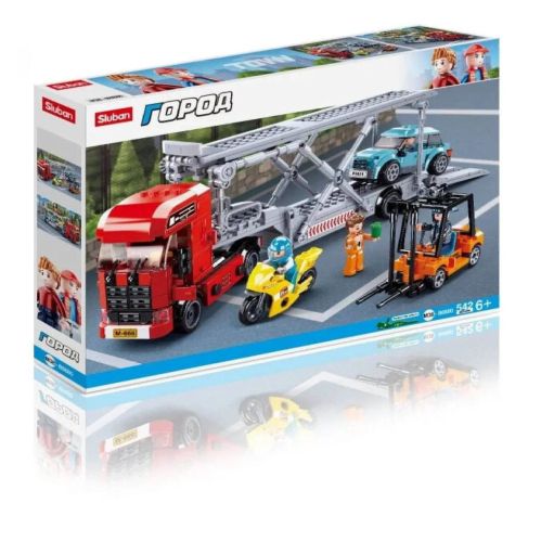 конструктор sluban серия город автовоз 542 детали фото 2 Конструктор Sluban серия Город Автовоз 542 детали фото 2
