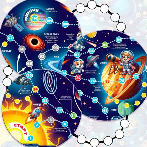 Настольная игра Дрофа-Медиа Ходилки Космические гонки фото 2