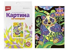 Картина по номерам для малышей Панда 28,5 х 20 см