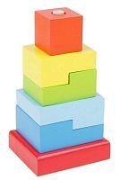 Пирамидка Alatoys Ступеньки, 6 деталей
