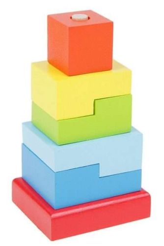 Пирамидка Alatoys Ступеньки, 6 деталей
