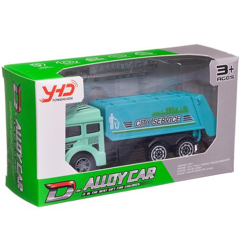 машинка junfa спецтехника мусоровоз инерционная металлическая фото 4 Машинка Junfa Спецтехника Мусоровоз инерционная металлическая фото 4