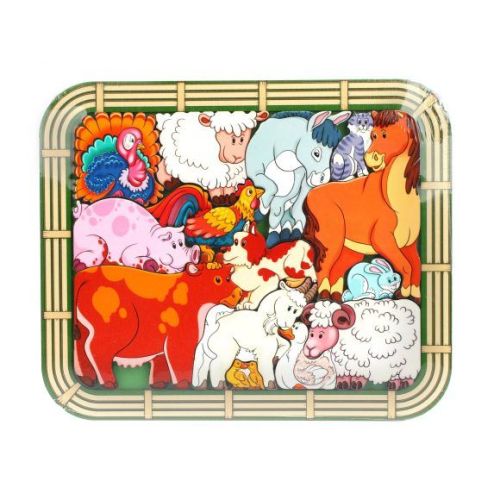 Рамка-вкладыш Нескучные игры Переполох на ферме (8068), 14 дет.