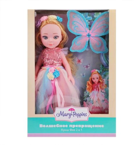 Кукла 31 см Mary Poppins Волшебное превращение 2 в 1 Фея цветов 451316 фото 3