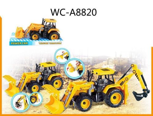 Машинка "Трактор", пластмассовая, инерционная, 28x11,5x12см фото 4