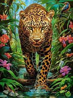 Пазлы 2000 Леопард в дикой природе