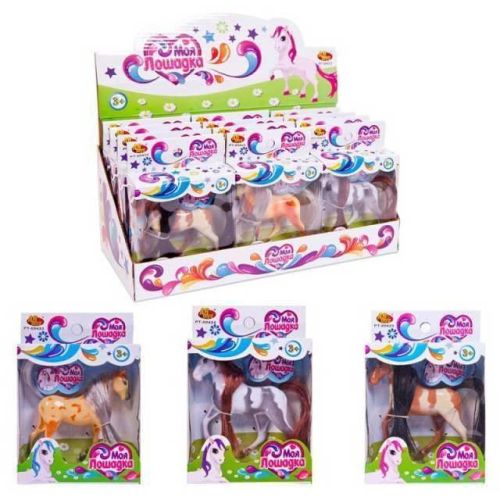 Фигурка ABtoys Моя лошадка двухцветная, в ассортименте