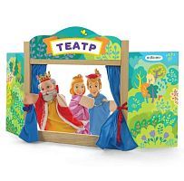 Ширма для кукольного театра настольная, деревянная