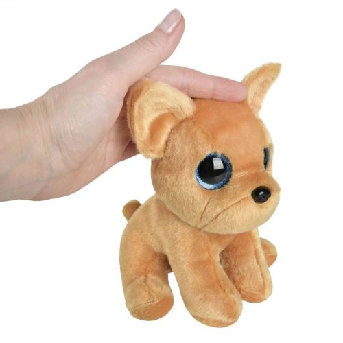 Мягкая игрушка Abtoys Собачка Чихуахуа бежевая, 15 см фото 2