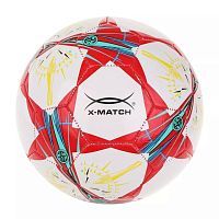 Мяч футбольный X-Match размер 5 покрышка  1 слой PVC 1.6 mm Звёзды 56501