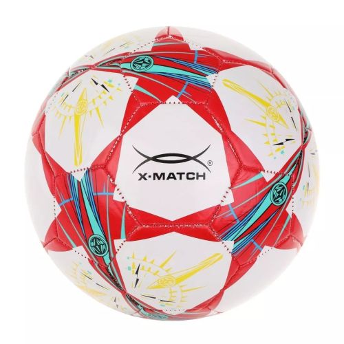 Мяч футбольный X-Match размер 5 покрышка  1 слой PVC 1.6 mm Звёзды 56501