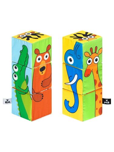 мягкая игрушка мяшечки кубики дикие животные Мягкая игрушка Мяшечки кубики Дикие животные