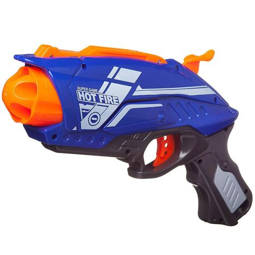 Бластер ABtoys Мегабластер синий с 20 мягкими пулями фото 2