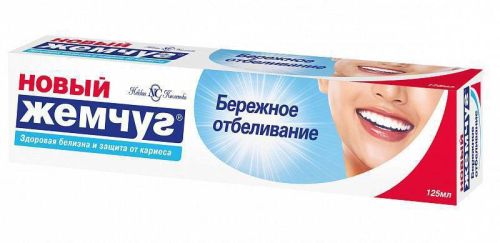 зубная паста новый жемчуг бережное отбеливание, 125мл фото 2 Зубная паста Новый жемчуг Бережное отбеливание, 125мл фото 2