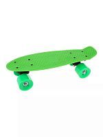 Скейтборд пластиковый 41x12 см зелёный 636247