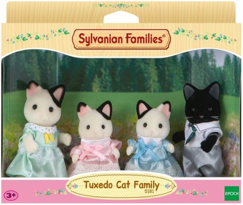 Игровой набор Sylvanian Families Семья чёрно-белых котов 5181 фото 5
